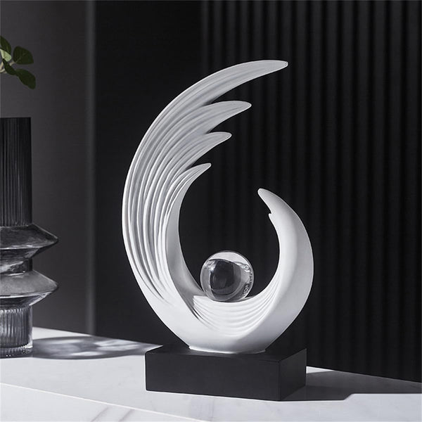 Modern Sculptures Dinning Room Shelf Decor Home Décor Accents | Abstract Art Accessories Decoration for Coffee Table Entryway Console Office Desk Living Room Shelves Housewarming Gift7