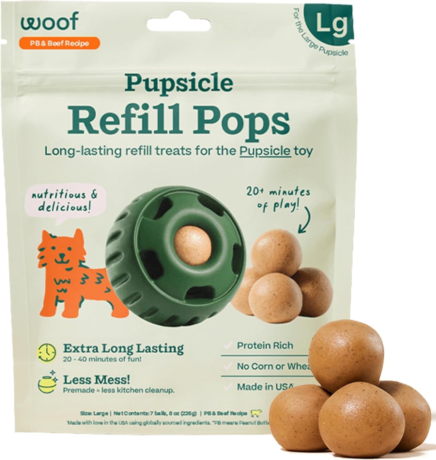 woof-pupsicle-peanut-butter-beef-refill-pops-dog-treats-large-7-count-for-large-pupsicles-peanut-butter-beef-flavor-long-lasting-treats-pre-made-pops-wholesome-ingredients-shelf-stable