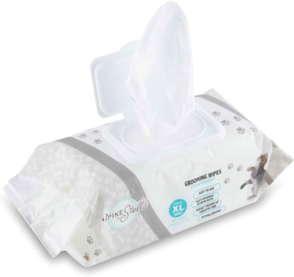 110 Pack Pet Grooming Wipes - Large & Extra-Large Sizes - Lavender, Aloe, & Unscented Variations - Hypoallergenic & Extra Durable - Perfect for Dogs & Cats, 8.6"X7.8"1