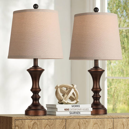 Retro Table Lamps Set of 2 Nightstand Lamp for Bedroom Vintage Rustic Table Lamps for Living Room Traditional Nightstand Bedside Lamps Bulb NOT Included1