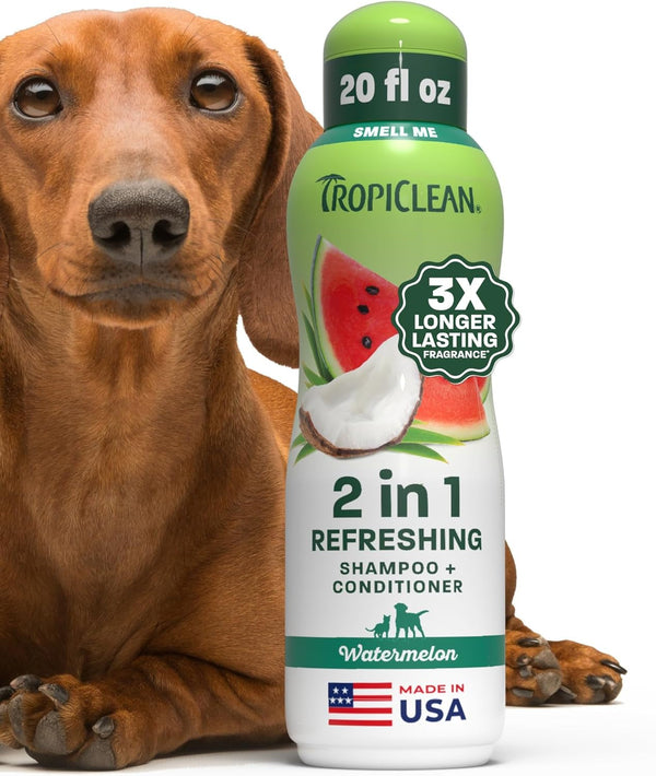 Tropiclean 2-In-1 Dog Shampoo and Conditioner, Moisturizing Dog Detangler, Puppy Safe, Made in the USA, Papaya Scent, Cat & Kitten Safe, 20Oz. | Moisturizing Detangler | Papaya Scent | Puppy, Cat & Kitten Safe | Made in USA16