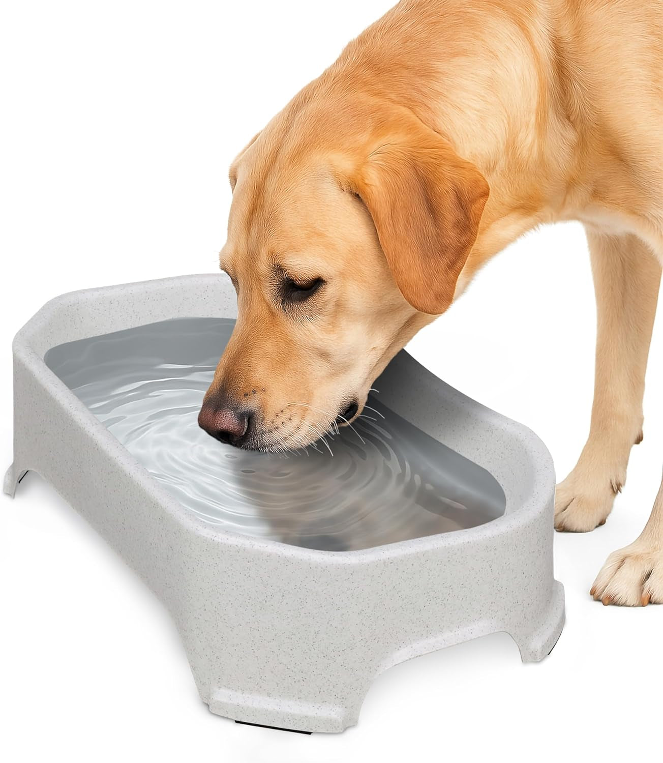 neater-pet-brands-extra-large-water-bowl-for-dogs-outdoor-dog-water-bowl-1-25-gallon-xl-capacity-big-trough-style-food-dish-for-indoors-or-outside-no-spill-large-dog-bowls-gunmetal-grey