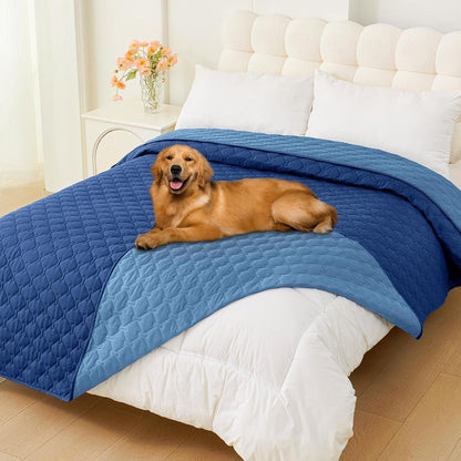 Smiry Waterproof Dog Bed Cover, Reversible Pet Blanket for Sofa Couch | Soft Washable Dog Blanket, Leakproof Couch Cover for Dogs Cats & Furniture Protection, 52X82, Grey/Dark Grey15