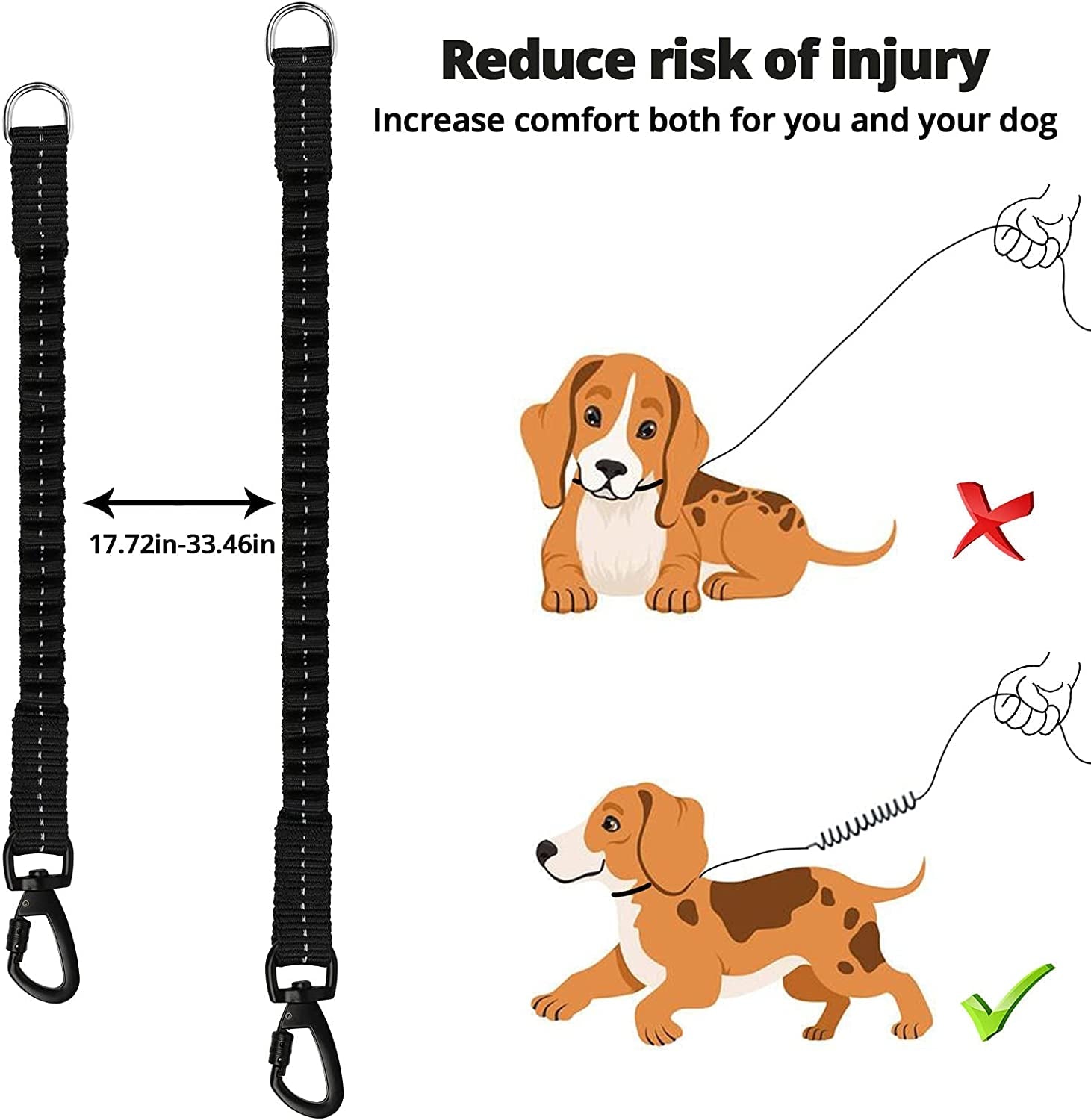 long-dog-leash-15-ft-heavy-duty-rope-leashes-for-dogs-training-with-swivel-lockable-hook-reflective-threads-bungee-and-padded-handle-dog-lead-for-large-small-medium-dogs-outside-walking-hiking