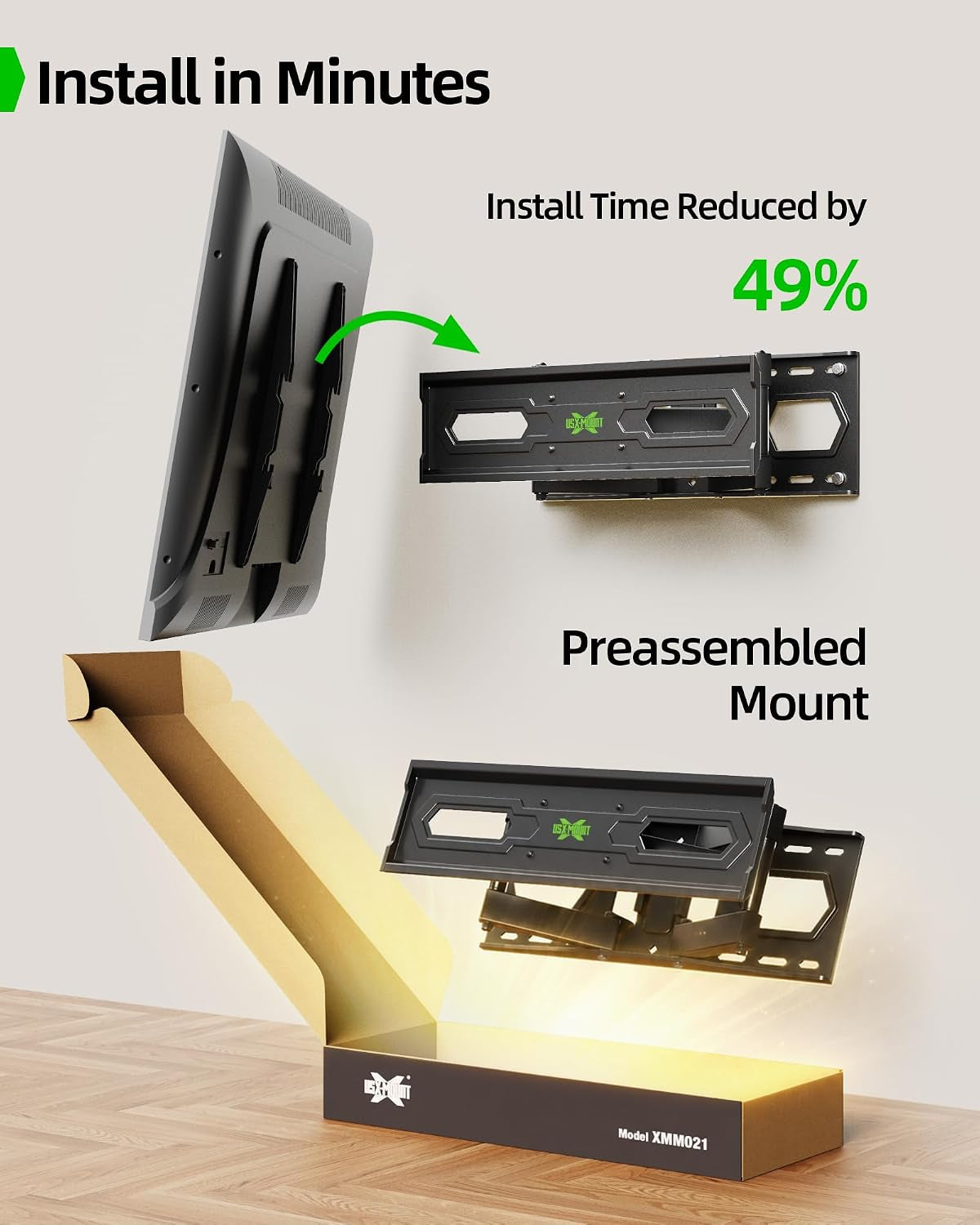 tv-wall-mount-for-32-74-inch-flat-screen-led-4k-up-to-110lbs-full-motion-tv-mount-bracket-with-swivel-tilt-articulating-dual-arms-max-vesa-400x400mm-fits-12-16-wood-studs
