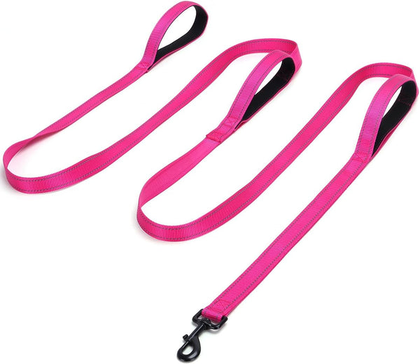 3 Handle Dog Leash 10FT Triple Handle Reflective Large Medium Dog | Multi Handles Heavy Duty Training Lead with Padded Traffic Handles for Control and Safety13