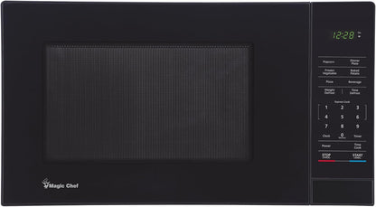 1.1 Cu. Ft. Countertop Microwave Oven, in Black with Gray Cavity | Digital Kitchen Appliance with One-Touch Cooking, Child Lock, Timer, Reheat, Defrost & 10 Power Levels1