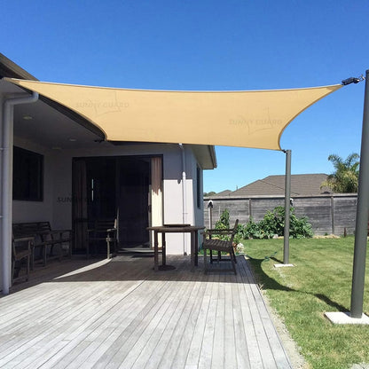 Sun Shade Sail 10' X 13' Rectangle Sand UV Block Sunshade for Backyard Yard Deck Patio Garden Outdoor Activities and Facility(We Make Custom Size)1