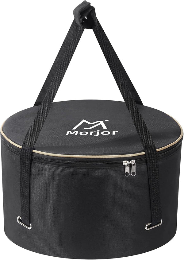 Dutch Oven Bag for 12 & 10 Inch, Extra Inner Crossed Straps | 2 Pockets1