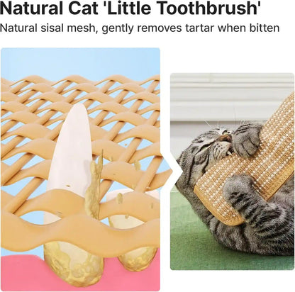 Potaroma Cat Toys Pack of 2 with 6000Mg A+ Organic Catnip, Sisal Material | Indoor Kitten Scratching and Kicker Toys, Drives Bored Cats Crazy with Fun Interactive Chew4