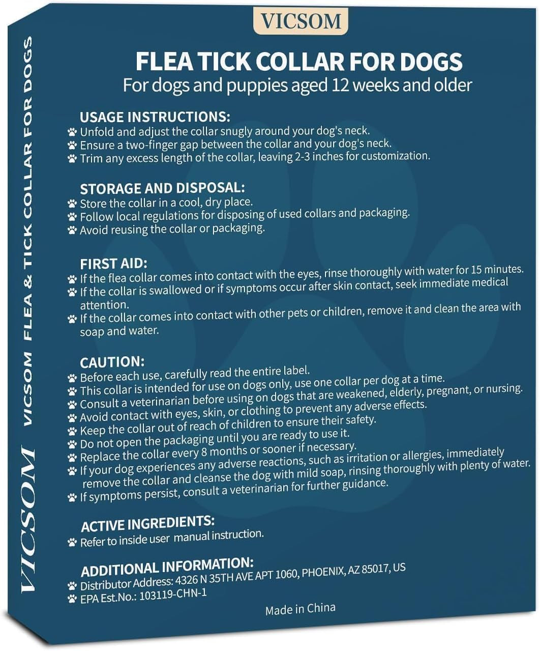 vicsom-flea-collar-for-dogs-flea-and-tick-prevention-for-dogs-4-pack-32-months-flea-and-tick-treatmen-for-puppies-and-small-medium-large-dogs-waterproof-adjustable-collars-unscented-black