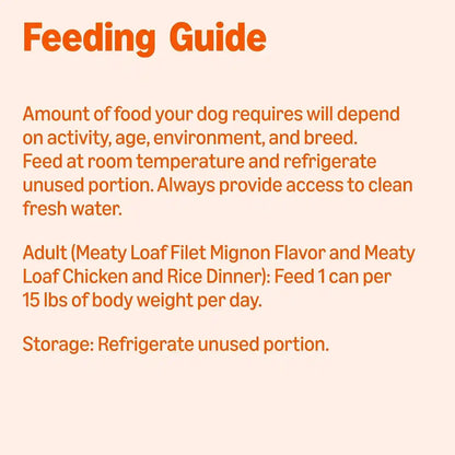 Amazon Basics Wet Dog Food Meaty Loaf Variety Pack, Filet Mignon Flavor and Chicken & Rice Dinner, Made with Real Chicken and Beef, 13.2 Oz Can, (6 Cans of Each Flavor, 12 Cans in Total)5