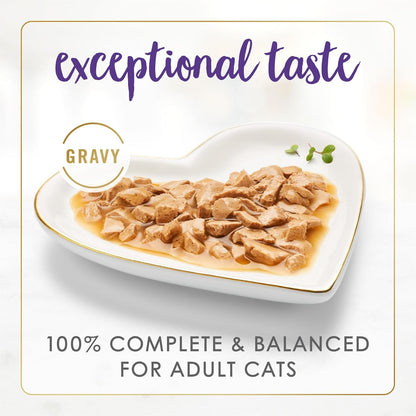 Purina Fancy Feast Gravy Lovers Chicken and Beef Feast Grilled Gourmet Cat Food in Wet Cat Food Gravy - (Pack of 24) 3 Oz. Cans2