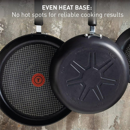 Ultimate Hard Anodized Nonstick Fry Pan, 10 in with Lid, Onyx | Titanium Nonstick Coating, Thermo-Spot Heat Indicator, Oven Safe to 400°F, Dishwasher Safe, All Stovetops except Induction6