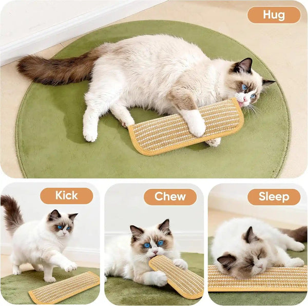 Sisal Catnip Pillow Toy Kickers, 2 Pack Interactive Catnip Toys with Organic 8000Mg Herbal Blend for Indoor Scratching, Chewing & Teething, Fun for Kittens and Adult Cats2
