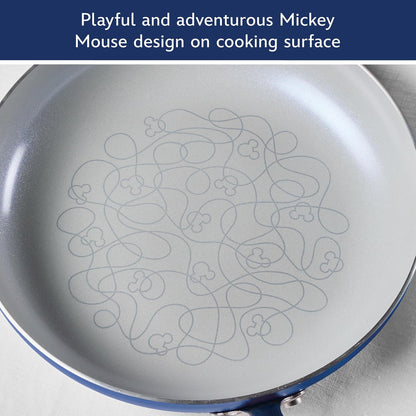 Disney Bon Voyage Ceramic Nonstick Pots and Pans Set with Baking Sheet/Cookie Pan and Disney Home Kitchen Tools, 8 Piece Non Stick Cookware Set - Blue6