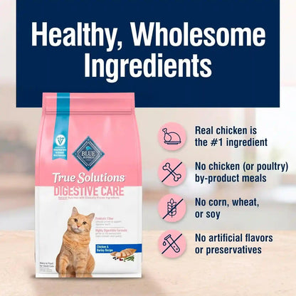Blue Buffalo True Solutions Digestive Care Natural Dry Cat Food for Adult Cats, Chicken, 3.5-Lb. Bag6
