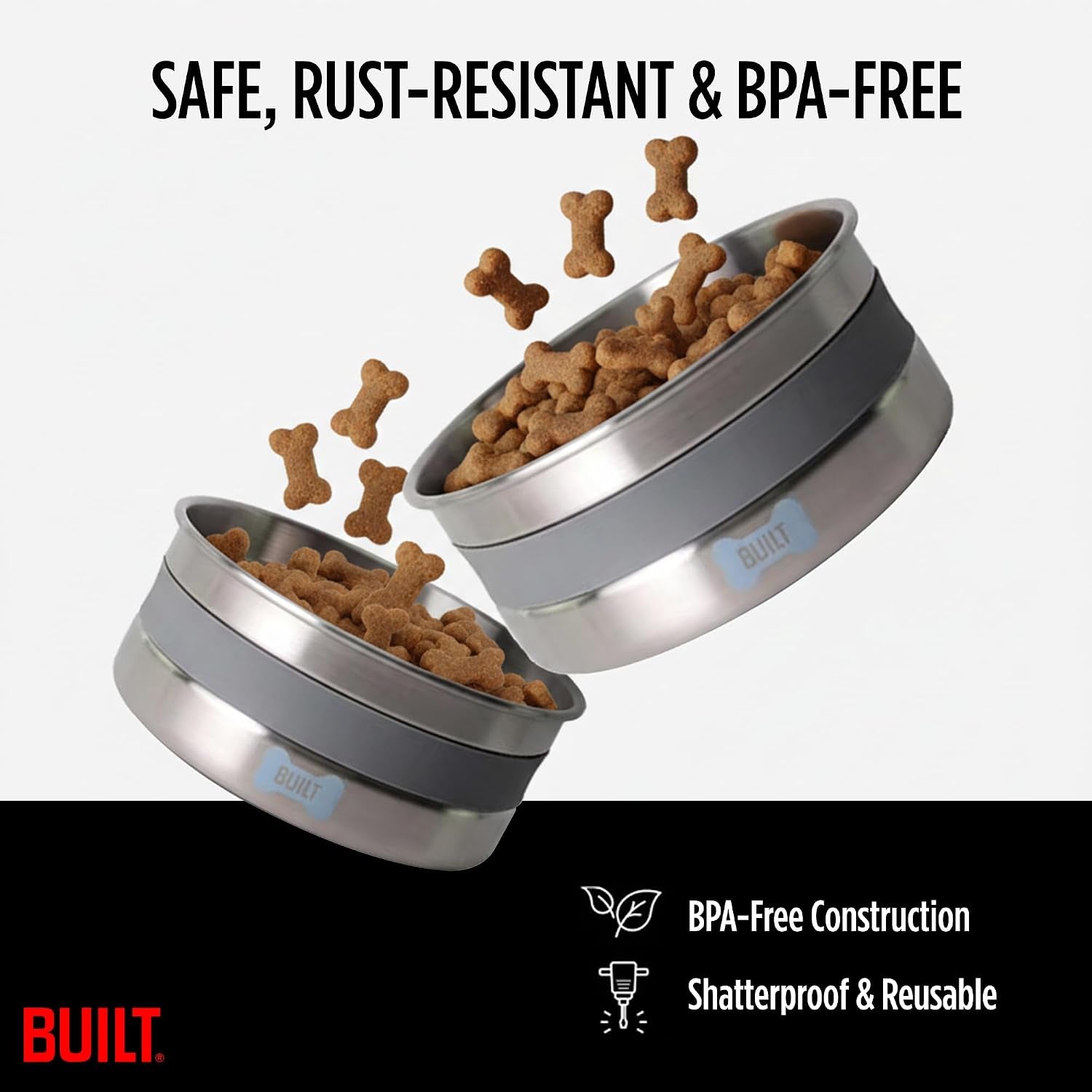built-38-oz-dog-bowl-non-skid-pad-soft-grip-ring-double-wall-stainless-steel-bpa-free-non-porous-rust-resistant-pet-food-water-bowl-for-dogs-cats-heavy-duty-grey