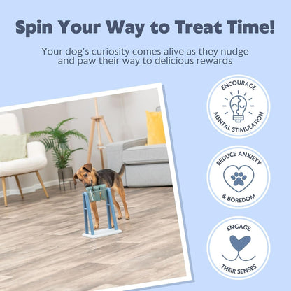 TRIXIE Turn around - Mad Scientist Dog Activity Interactive Toy, Level 2 Food Puzzle Game, Brain Teasing Treat Dispenser, IQ and Mental Development Toy for Smart Dogs, Enrichment Toy for Boredom Busting3