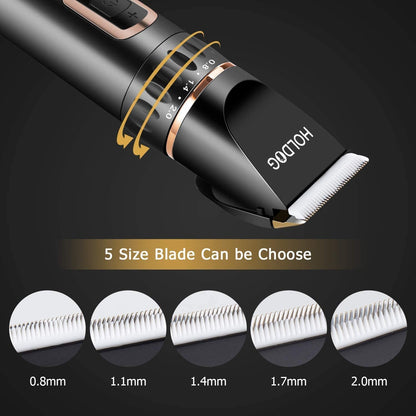 Dog Clippers Professional Heavy Duty Grooming Clipper 3-Speed Low Noise High Power Rechargeable Cordless Pet Tools for Small & Large Dogs Cats Pets with Thick Coats6