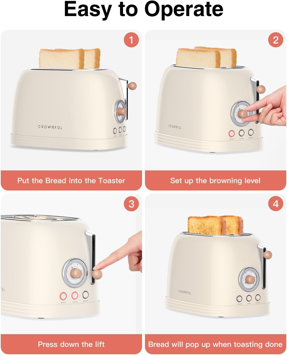 2-slice-toaster-extra-wide-slots-toaster-retro-stainless-steel-with-bagel-cancel-defrost-reheat-function-and-6-shade-settings-removal-crumb-tray-cream