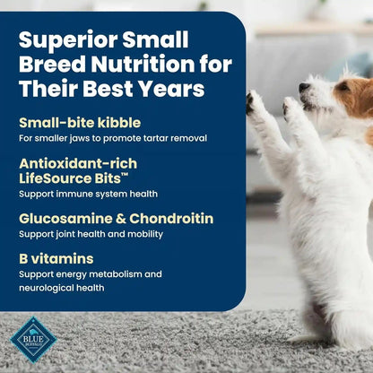 Blue Buffalo Life Protection Formula Chicken Small Senior Dog Food, 5 Lb | Real Chicken #1 Ingredient, Glucosamine & Chondroitin for Joint Health & Mobility, Antioxidant-Rich Lifesource Bits3
