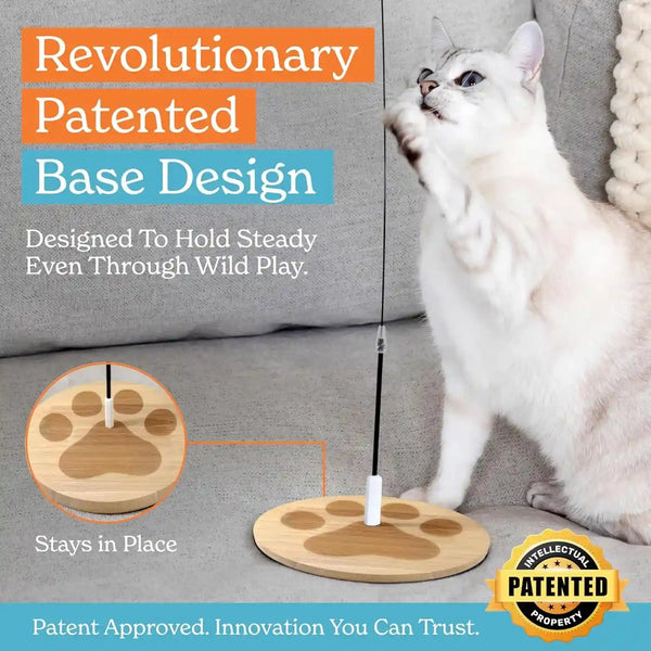 2 Cat Toy + 9 Feather Lures Interactive Cat Toys for Indoor Cats Interactive Kiteen Toys Enrichments for Boared Indoor Adult Cats Kittens Suction Cup Juguetes Para Gatos Teaser Feather Wand2