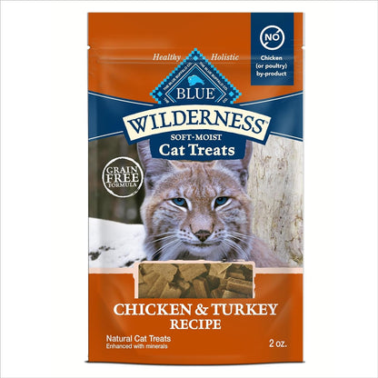 Blue Buffalo Wilderness Tasty Chicken Crunchy Cat Treats, Grain-Free Cat Treats, Real Chicken, Natural Ingredients, Enhanced with Vitamins, Minerals & Other Nutrients, Great for Training, Tub 12 Oz.15