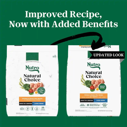 Nutro Natural Choice Large Breed Adult Dry Dog Food, Chicken & Rice, 30 Lb | Real Chicken #1 Ingredient, Non-Gmo, Made in USA, No Corn, Wheat, Soy, Supports Joints, Digestion, Immunity, Skin & Coat2