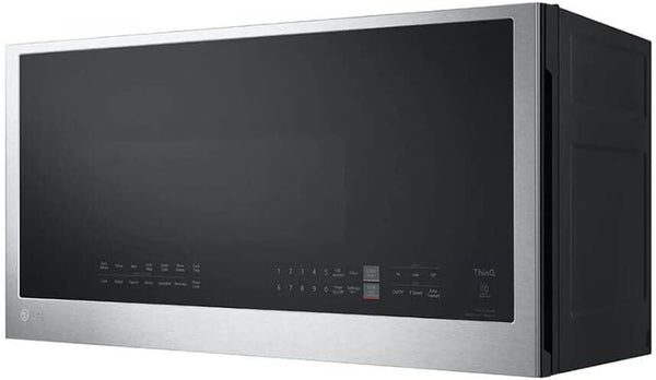 LG Smart 30 In. W 2 Cu. Ft. over the Range Microwave with Easyclean 1,050-Watt in Printproof Stainless Steel MVEL2033F3