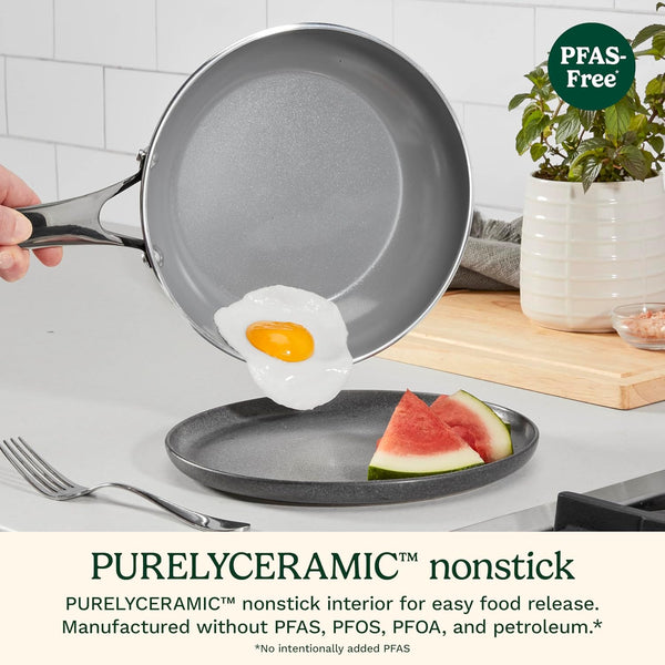 , 11-Pc Color Impressions Ceramic Nonstick Set, 58S-11BK3