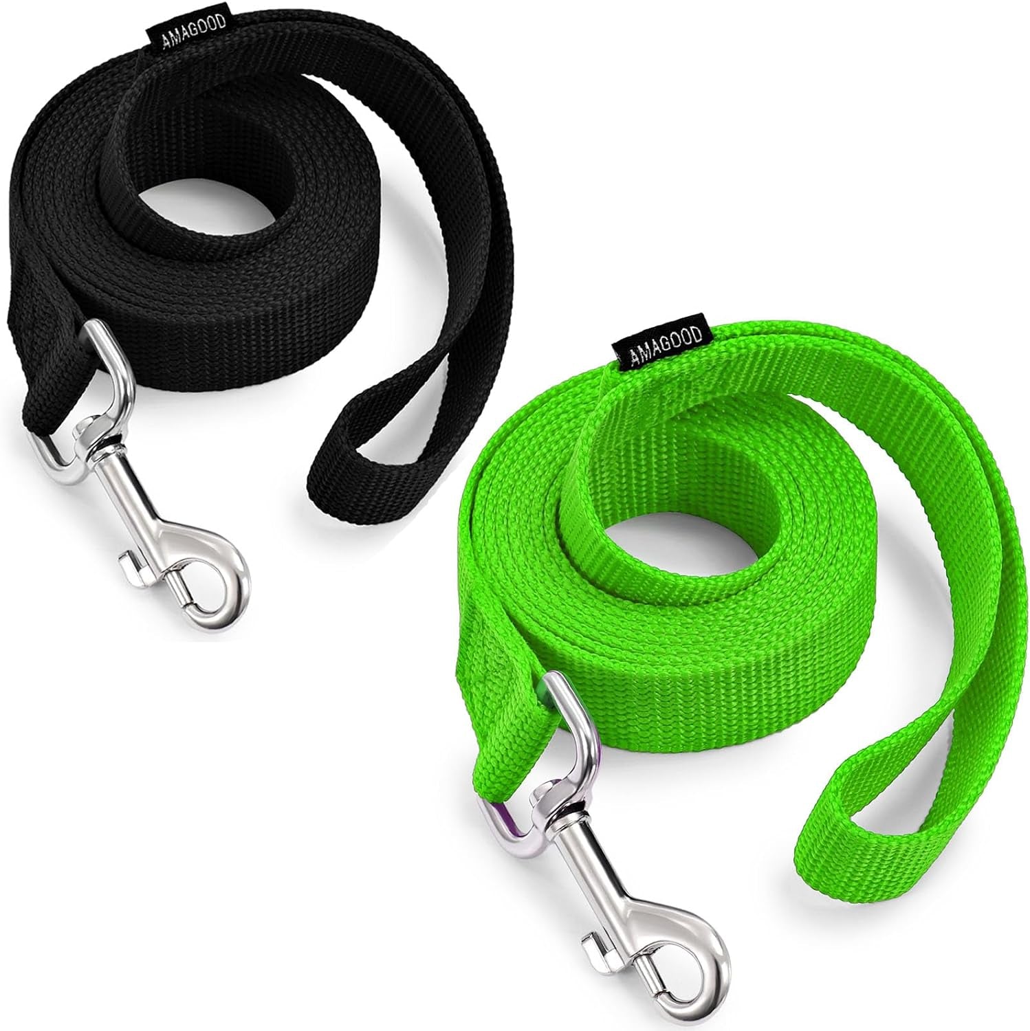 amagood-6-ft-puppy-leash-strong-traditional-style-with-easy-to-use-collar-hook-great-for-small-medium-and-large-dogs-5-8in-x-6-ft-purple