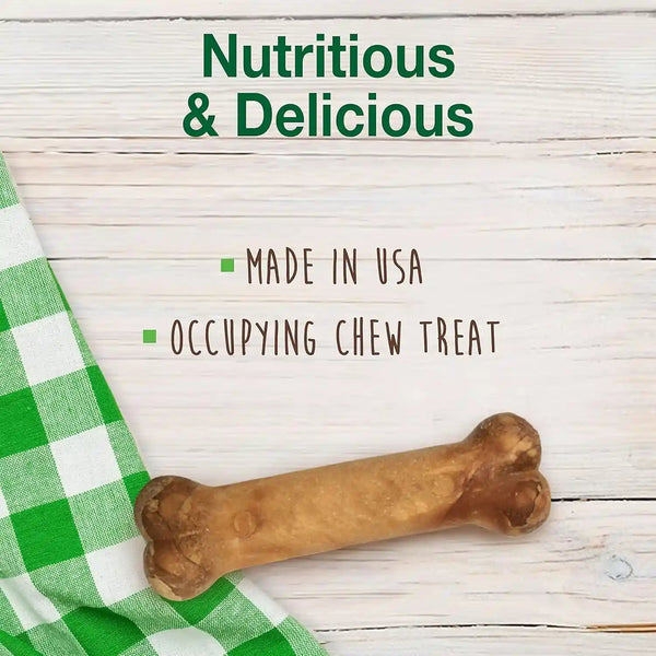 Nylabone Healthy Edibles Natural Dog Chews Long Lasting Roast Beef Flavor Treats for Dogs, Medium/Wolf (2 Count)3