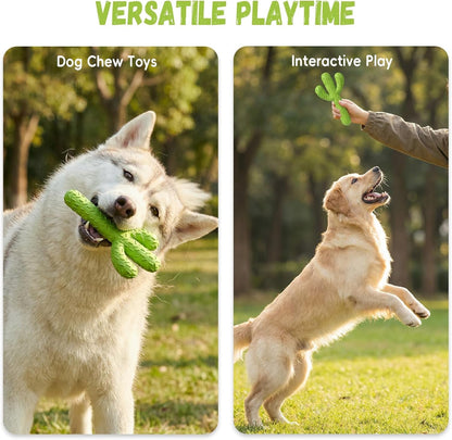 Mewajump Dog Chew Toys, Durable Rubber Dog Toys for Aggressive Chewers, Cactus Tough Toys for Training and Cleaning Teeth, Interactive Dog Toys for Medium/Large Dog7