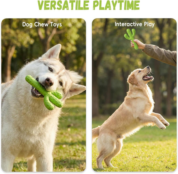 Mewajump Dog Chew Toys, Durable Rubber Dog Toys for Aggressive Chewers, Cactus Tough Toys for Training and Cleaning Teeth, Interactive Dog Toys for Medium/Large Dog7