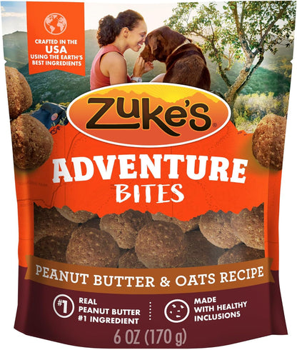 Zuke’S Adventure Bites Pet Treats for Dogs, Soft Dog Treats with Real Peanut Butter and Oats - 6 Oz. Pouch1
