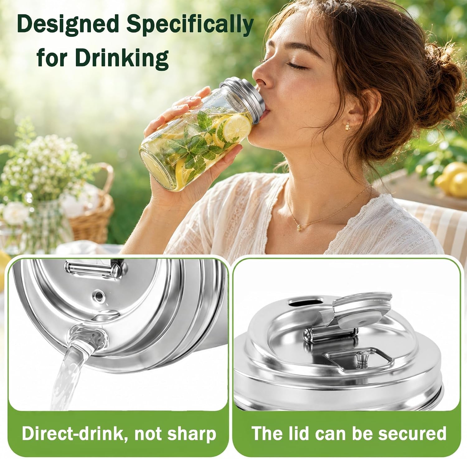 2-pack-reusable-mason-jar-drinking-coffee-lids-wide-mouth-sus-304-stainless-steel-mason-jar-lids-pour-spout-metal-leak-proof-flip-caps-iced-smoothies-cold-brew-dishwasher