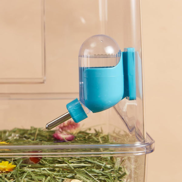 Hamster Water Bottle with Magnetic Holder, 3.4 Oz Water Dispenser for Syrian Dwarf Hamster Mouse Rat Degu3