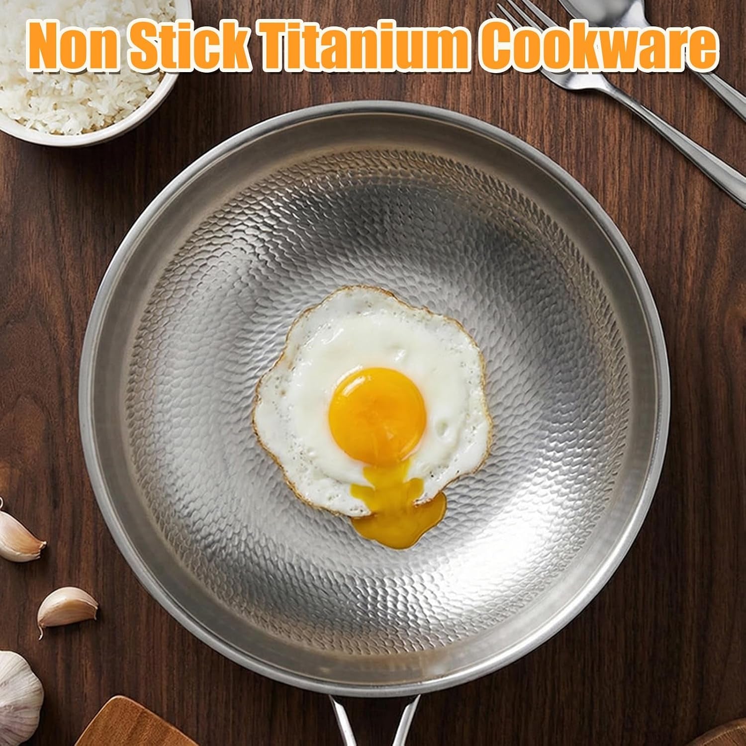 titanium-hammered-wok-pure-2026-upgrade-frying-pans-nonstick-non-stick-wok-durable-scratch-resistant-titanium-pans-for-cooking-compatible-with-all-cooktops-12-6in