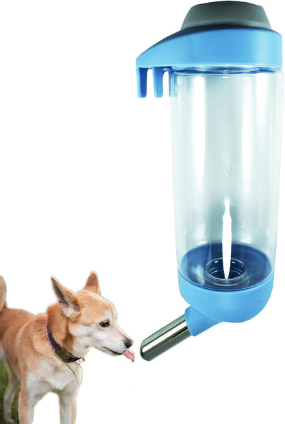 Dog Crate Water Bottle Dispenser - No Drip Cat Kennel Water Dispenser & Cage Water Feeder - Easy-To-Use Water Bottle for Dog Crate - Perfect for Keeping Your Pet Hydrated (Grey)-500Ml9