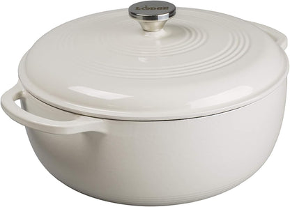 Enameled Cast Iron Dutch Oven, 7.5 Quart, Oyster & Enameled Cast Iron and Stoneware Care Kit, 12 Oz2