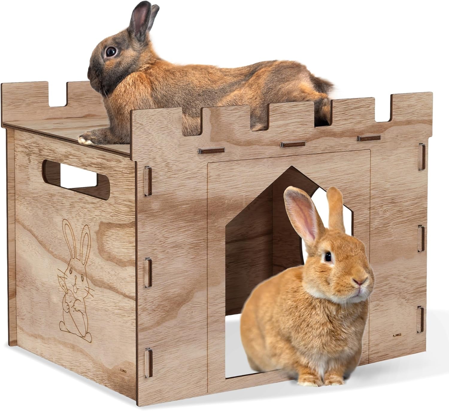 hiimalex-large-sturdy-bunny-house-with-spacious-balcony-hidey-detachable-playhouse-for-rabbit-hideout-castle-tower-toys-for-indoor-bunnies-guinea-pig-hamster-chinchilla-gerbil