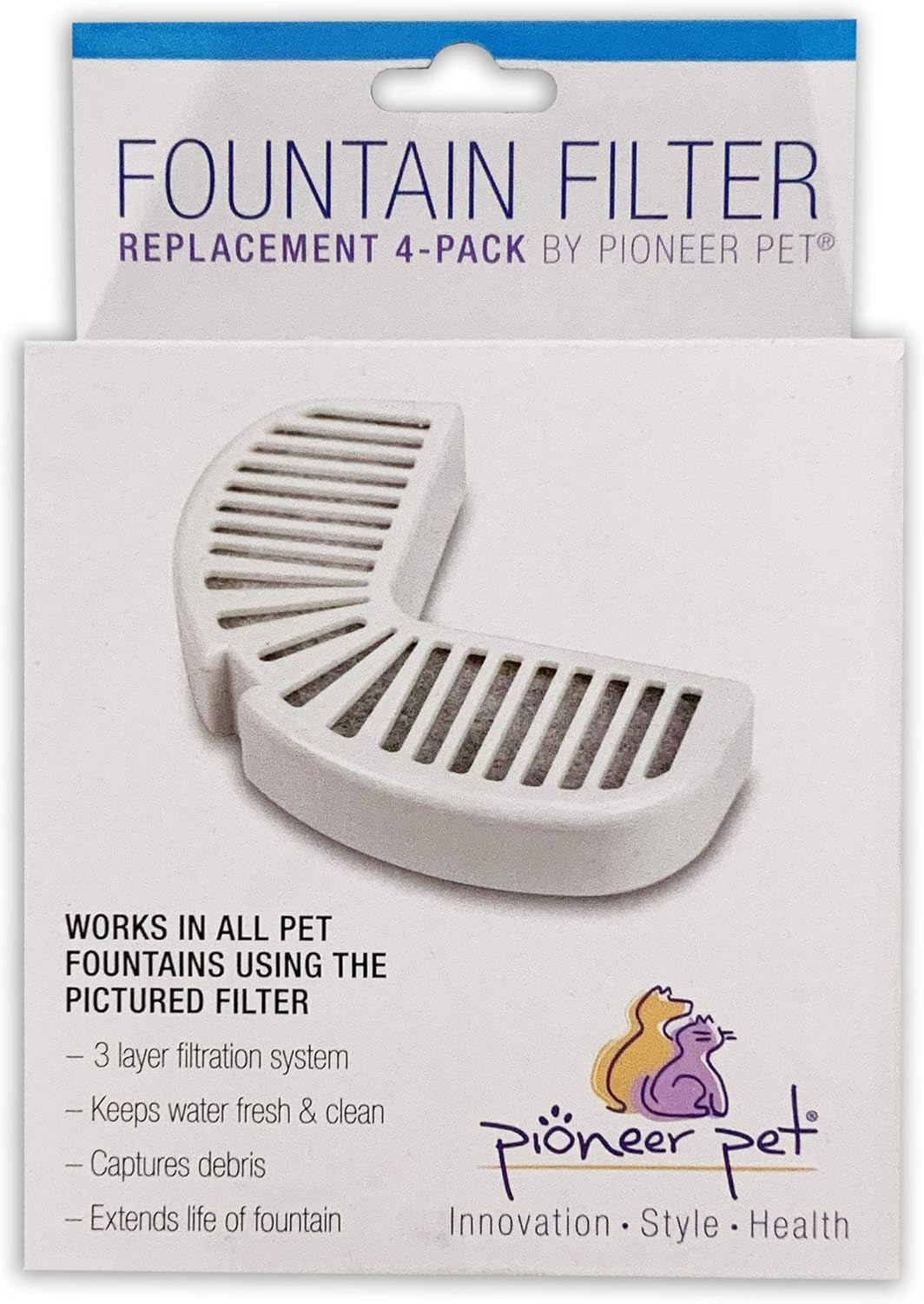 pioneer-pet-water-fountain-replacement-filters-4-pack-fits-raindrop-stainless-steel-and-big-max-ceramic-fountains-easy-to-change-carbon-water-filter-3014