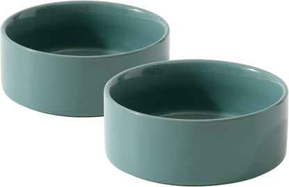 Havniva Cat Bowls Set of Two, 5.1” Ceramic Cat Food and Water Bowls | Cat Food Bowls Whisker Friendly, Non-Slip Base, Food-Grade Ceramic, Wide Opening, Dishwasher Safe, Cat Bowls for Indoor Cats24
