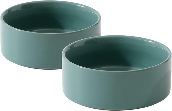 Havniva Cat Bowls Set of Two, 5.1” Ceramic Cat Food and Water Bowls | Cat Food Bowls Whisker Friendly, Non-Slip Base, Food-Grade Ceramic, Wide Opening, Dishwasher Safe, Cat Bowls for Indoor Cats24