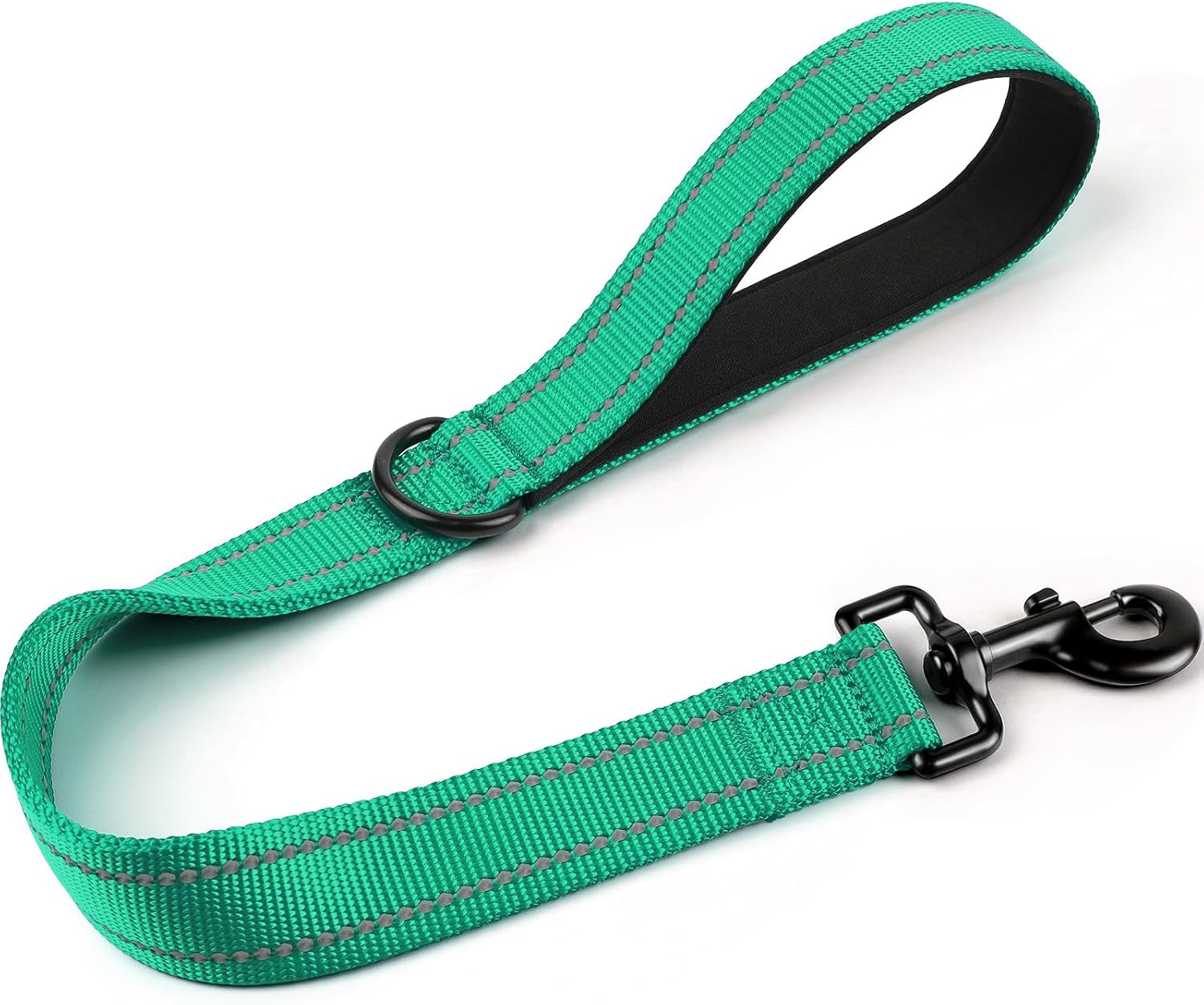 joytale-short-dog-leash-for-close-control-training-18-black-padded-comfort-handle-reinforced-nylon-webbing-secure-metal-clip-for-busy-streets-heel-training