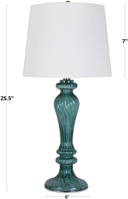 GT90496K-(W)-(DP) 25.5" Glass Table Lamps (Set of 2)6