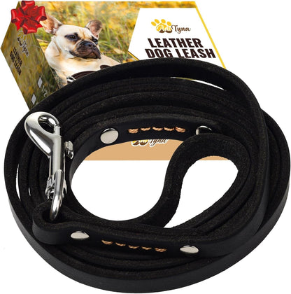 ADITYNA Leather Dog Leash for Small & Medium Dogs, 6Ft X 5/8" | Soft yet Strong Leather Leash for Walking, Training, Hiking — Great for Shih Tzu, Poodle, French Bulldog, Corgi.12