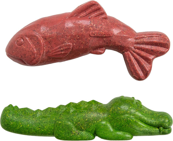 Dogwood Calming Dog Chew Toy – Real-Wood Blend, Moderate Chewers, Medium, 7.5", 2-Pack (Natural & Hemp Flavors)9