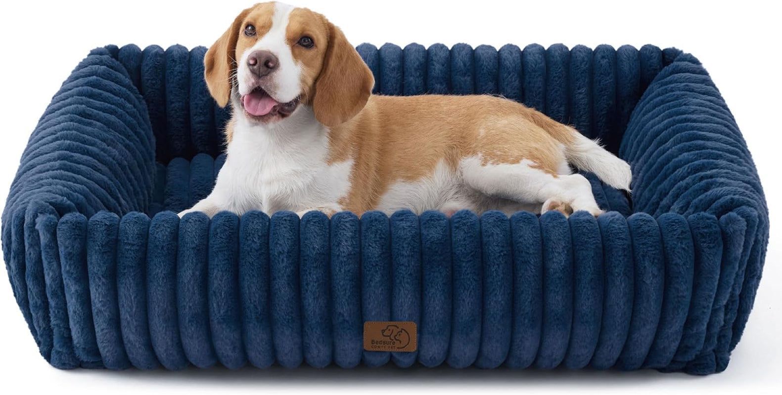 bedsure-comfyfleece™-cute-dog-bed-for-small-medium-dogs-washable-25in-cream-furry-puppy-beds-square-rectangle-orthopedic-corduroy-aesthetic-pet-beds-removable-zipper-cover-non-slip-bottom-up-to-15-lbs